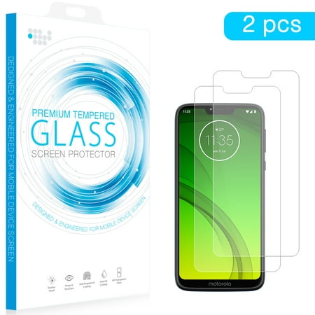 Motorola MOTO G7 POWER [2 Pack] Tempered Glass Screen Protector [Anti-Bubble][9H Hardness][HD Clear][Anti-Scratch][Case Friendly] Screen Protector Film Guard for MOTOROLA Moto G7 Power G7
