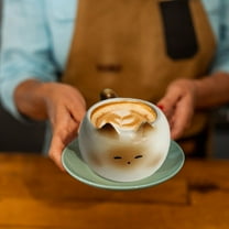 Uxgjfwu Cute Cats Shaped Coffee Cups, Unique Cats Coffee Mugs, Ceramic Animal Water Cups Suitable Birthday Holiday Gifts for Cats Lover