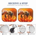 thumbnail image 6 of Zufioo Honeybee On Vibrant Flower Print Folding Car Windshield Sun Visor, Anti-ultraviolet Sun Visor, Suitable for Trucks, Vans Car Accessories-Medium, 6 of 6