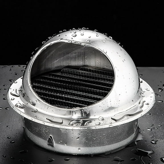 PBPBOX 1Pcs Range Hood Air Vent Cover Stainless Steel Rain Prevention for Outdoor Environment Use