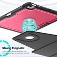 thumbnail image 2 of FJLBDE Case for iPad Air 13 Inch M3 2025 / M2 2024 12.9 inch (3rd/4th Gen), 360 Rotating Stand iPad Protective Case Cover with Auto Wake/Sleep, Red, 2 of 7