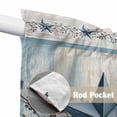 thumbnail image 4 of Texas Star Blue Swag Valances for Windows, Kitchen Window Curtains Over Sink, Farmhouse Country Branches Wooden Grain Window Treatment Curtains for Living Room/Bedroom Curtains 2 Panel Sets 36"x45", 4 of 8