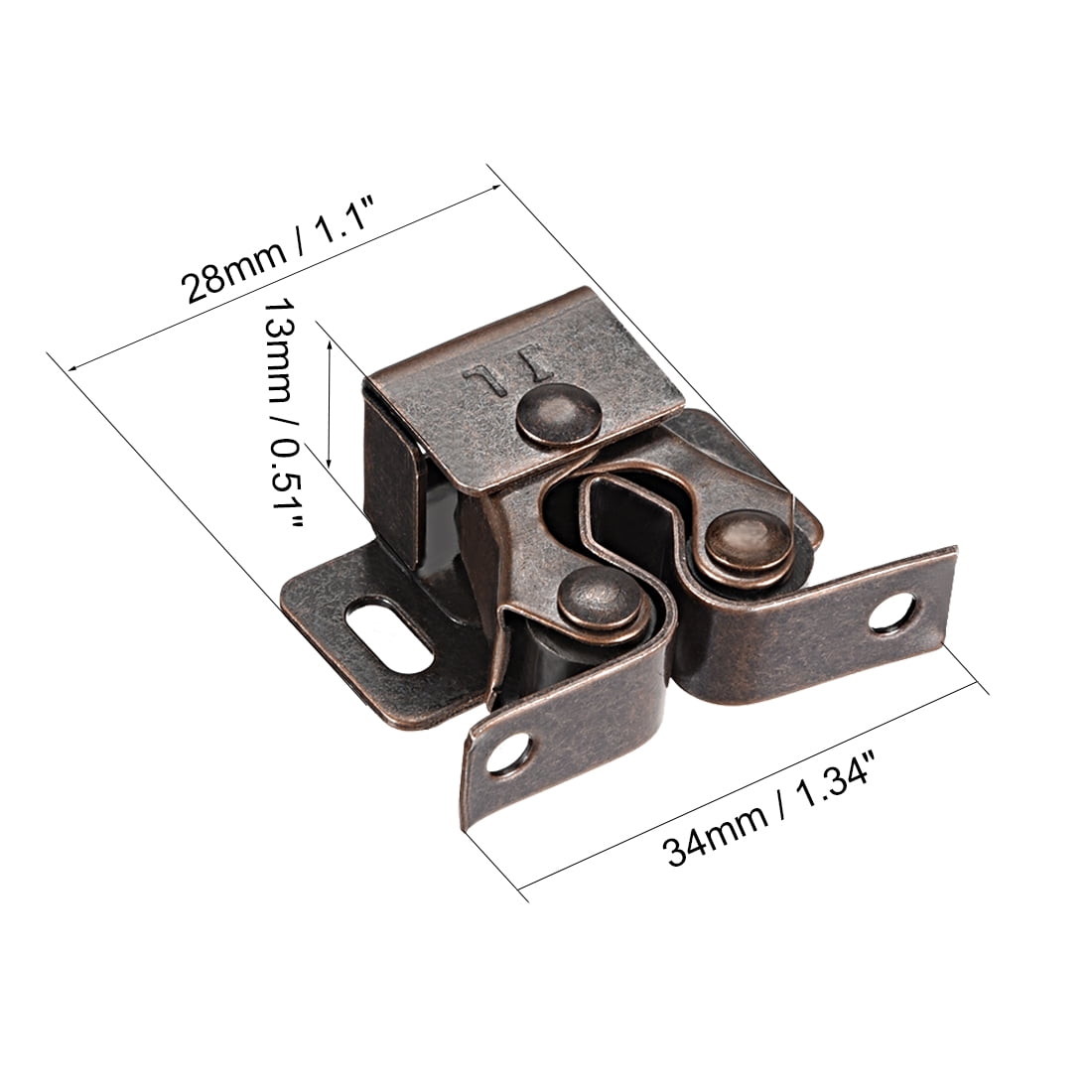 BTMB Cold Rolled Steel Cupboard Closet Cabinet Door Double Ball Roller