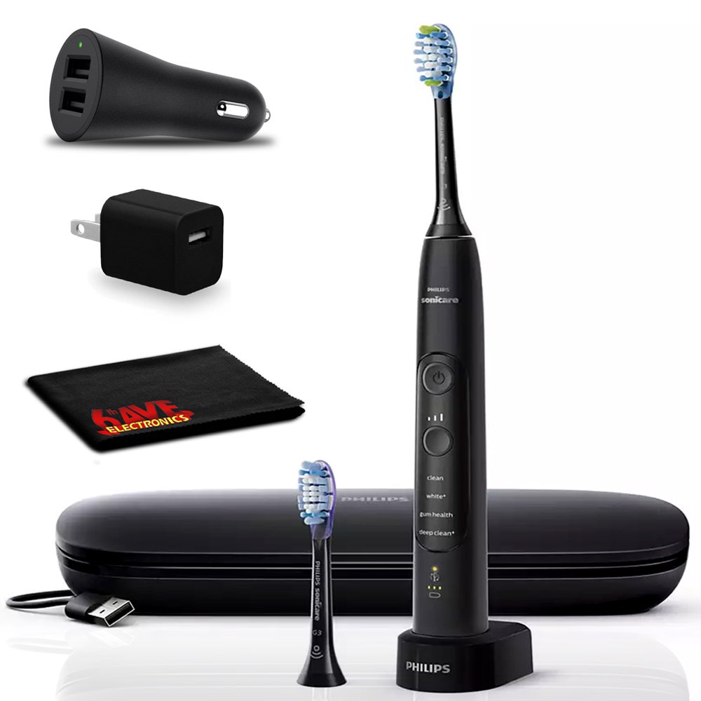 Philips Sonicare ExpertClean 7500 Electric Toothbrush (Black) with USB