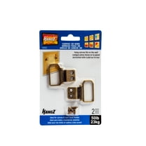 HangZ 10002 Canvas 2 Hole D Ring Hanger (2-Pack) 50lb