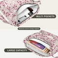 thumbnail image 2 of Artistic Floral Butterfly Canvas Tote – Colorful Bee and Flower Design for Spring, 2 of 5