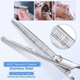 thumbnail image 5 of ZOUYUE Titanium Coated Professional 6 in 1 4CR Stainless Steel Dog Grooming Scissors with Safety Round Tip, Heavy Duty Pet Grooming Scissor for Dogs, Cats and Other Animals, 5 of 7