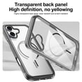 thumbnail image 5 of Slim Clear Case For iPhone 16 Plus, [Compatible with MagSafe] Anti-Scratch Transparent Magnetic Rugged Phone Cover, Shockproof Bumper with Camera Raised Guard Drop Protection,Black, 5 of 8