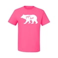 thumbnail image 2 of Wild Bobby, Papa Bear, Father's Day, Men Graphic Tee, Neon Pink, Large, 2 of 4