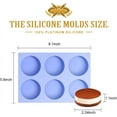 thumbnail image 6 of 4 PCS chocolate Molds, Silicone Oreo Cookie molds for chocolate， Candy, Cookies, Oreos, mini Soap, Cupcake, Pudding, Jello, Muffin, Non-Stick Cylinder Baking molds, 6 of 7