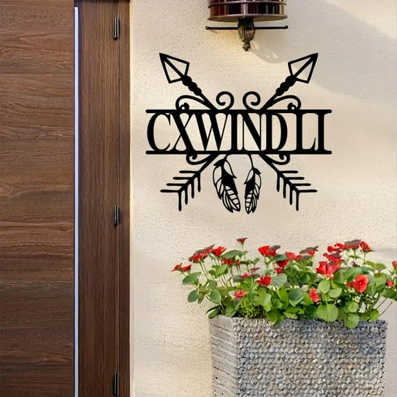 Custom Personalized Metal Sign Custom Last Name Sign, Family Name Sign, Metal Wall Art, Split Monogram Personalized Wedding Gift