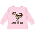 thumbnail image 3 of Inktastic Limb Loss Awareness Amputee Rex with Prosthetic Leg Boys or Girls Long Sleeve Toddler T-Shirt, 3 of 5