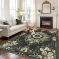 thumbnail image 2 of 6'x9' Area Rugs, Sage Green Grey Boho Indoor Outdoor Area Rug for Living Room Bedroom, Vintage Ethnic Geometric Abstract Washable Bathroom Rugs Kitchen Floor Carpet Mats Home Decor Aesthetic, 2 of 8