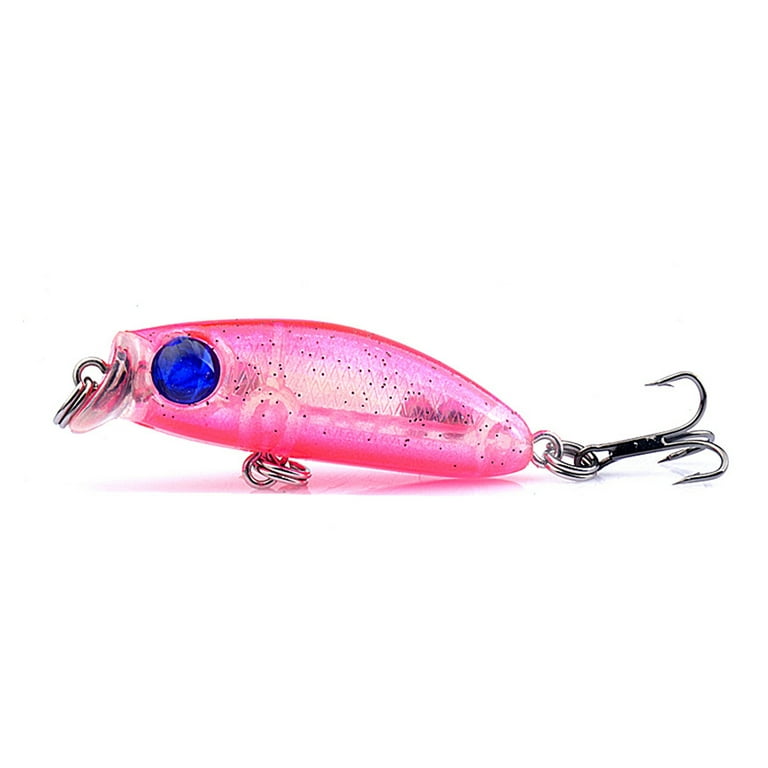 huanledash 3.1g/3.5cm Fishing Lure Built-in Sequins Simulation Angling  One-piece Modeling Bionic Micro Artificial Lure Fishing Accessories