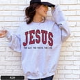 thumbnail image 2 of Christian Sweatshirt Jesus Hoodie Faith Sweatshirts Trendy Sweatshirt Trendy Crewneck Love Like Jesus Pray Sweatshirt Crewneck Sweatshirt, 2 of 4