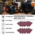 thumbnail image 2 of 10PCS Acoustic Foam Panel Home Studio Sound Proof Foam Pyramid, 2 of 8
