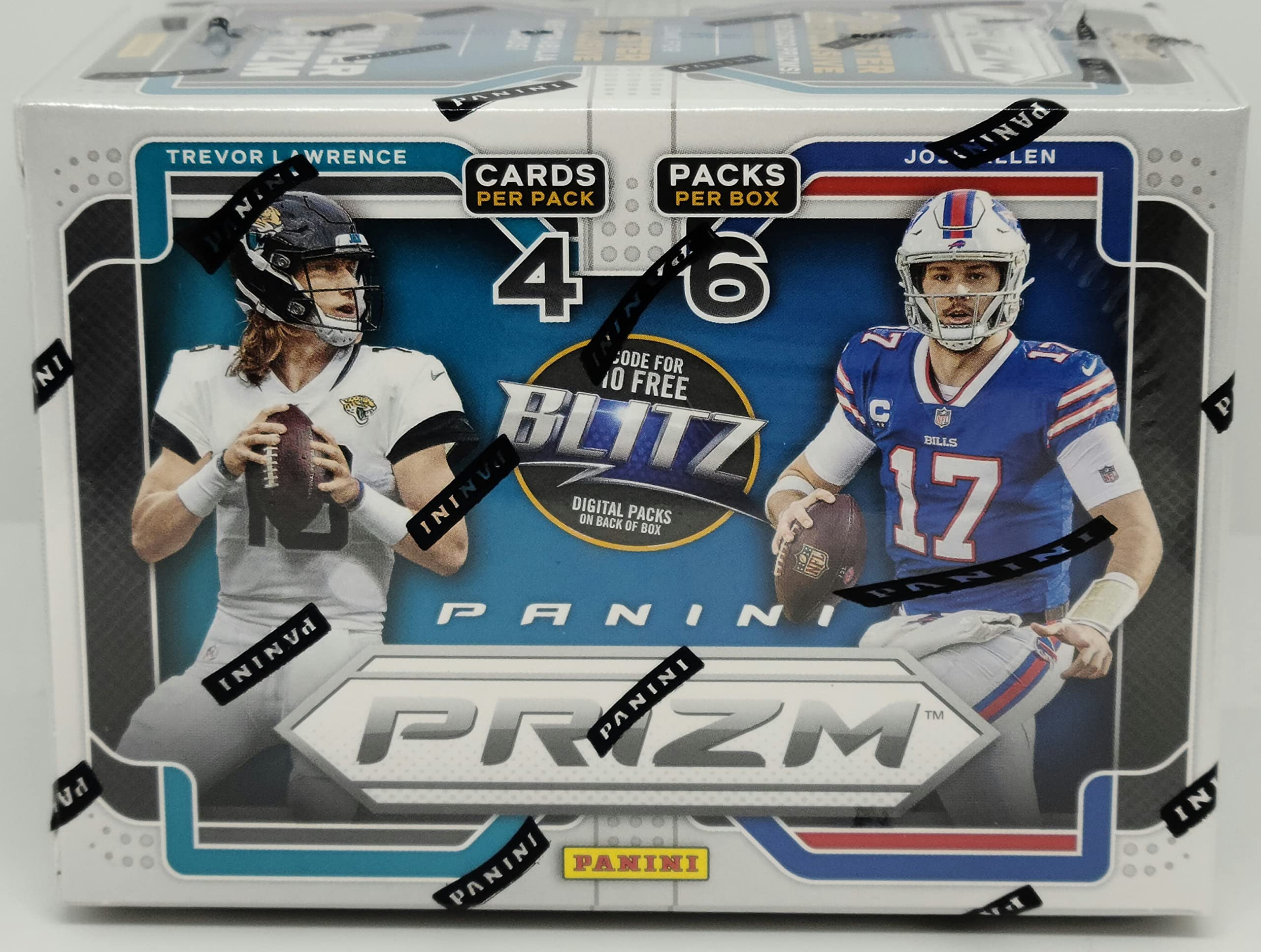 Panini Prizm Football Trading Cards 2021 Blaster Box (6 Packs, 4 Cards Per Pack)