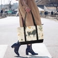thumbnail image 4 of FORMRS Canvas Laptop Tote Bag for Women with 15.6" Computer Compartments Shoulder Handbag, Cowboy Pattern, 4 of 7