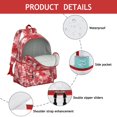 thumbnail image 4 of Red Tie Dye Pattern Backpack for School,Schoolbag with Adjustable Shoulder Straps & Padded Back,13.4"x11"x4.7", 4 of 6
