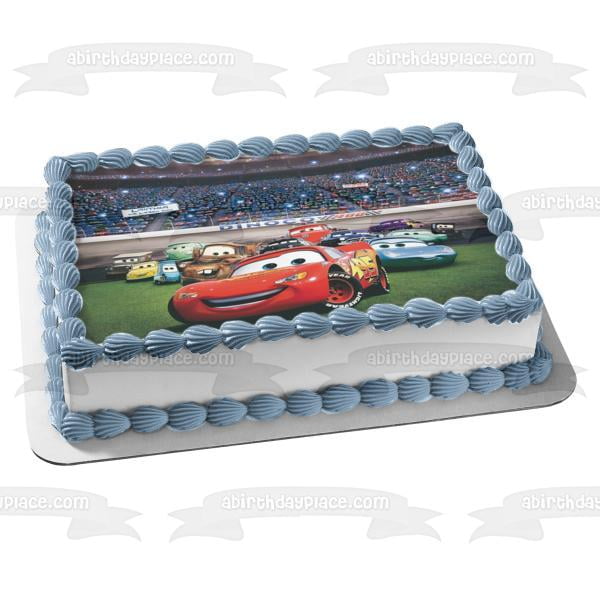 CARS MACQUEEN Edible Cake topper Party image 