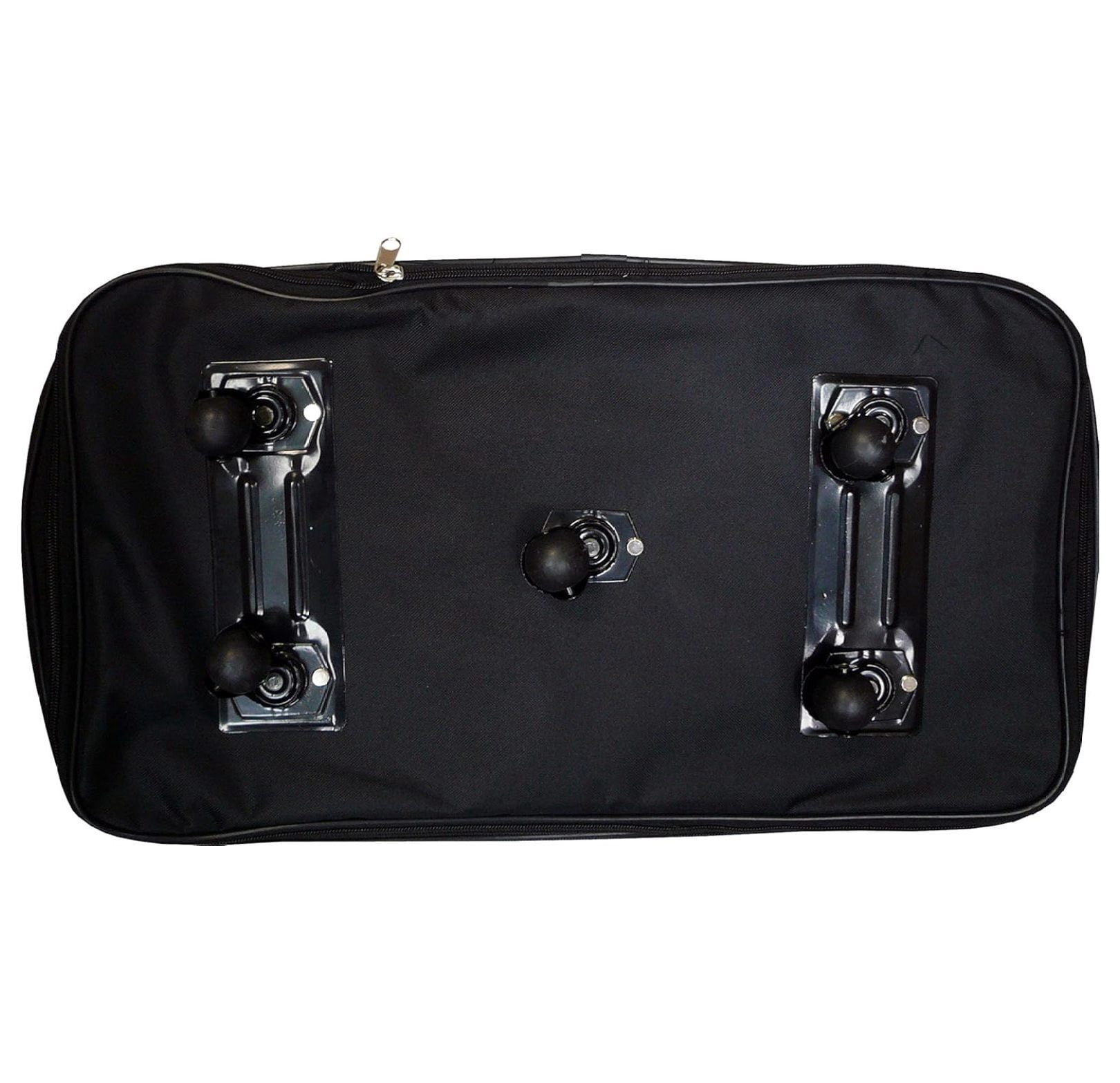 36" Black Rolling Wheeled Expandable Duffle Bag Spinner Suitcase Luggage - 5 Wheels