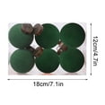 thumbnail image 3 of ZUBKTE 6PC Flocked Ornaments Velvet Christmas Balls 2.36" Green Velvet Ornaments for Christmas Tree Decorations, 3 of 8