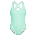 thumbnail image 4 of SHenli Girls One Piece Swimsuit Size 16 High Waisted Tankini Set Quick Drying Color Block Bathing Suit Beach Swimwear Removable Chest Pad, 4 of 7