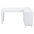 thumbnail image 4 of Fnova 57" L-Shaped Modern Desk, Writing Desk Computer Desk with 4 Drawers & Open Shelves, Lateral Storage Cabinet, for Home Office/Study, 4 of 14