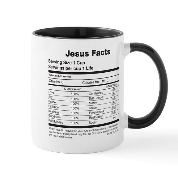 CafePress - Jesus Facts Mugs - 11 oz Ceramic Mug - Novelty Coffee Tea Cup