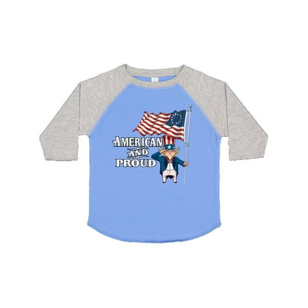 

Inktastic American and Proud Gift Toddler Boy or Toddler Girl T-Shirt