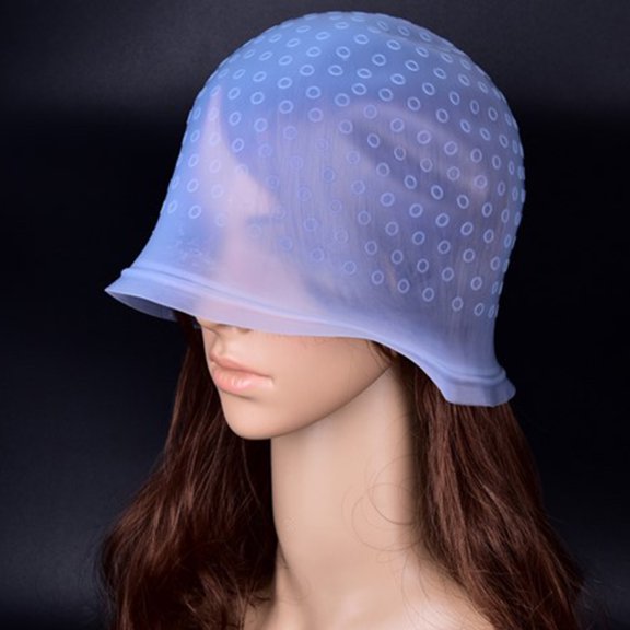 Travelwant 3Pcs/Set Reusable Silicone Hair Coloring Highlighting Cap Hair Dyeing Cap for Hair Salon Tools Hairdressing Highlighting Kit