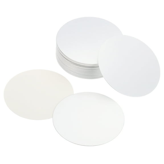 Uxcell 81.5mm Resistant Tamper Aluminum Foil Cap Liner Induction Heat Sealing for PET Bottle 50 Pack