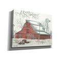 thumbnail image 2 of Epic Graffiti 'Winter Barn with Pickup Truck' by Cindy Jacobs, Canvas Wall Art, 34"x26", 2 of 8