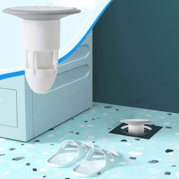 XYRSRUW Rubber Anti-Odor Floor Shower Waste Water Drainer, High Suction Bathroom Drain Protector with Efficient Water Flow, Easy-to-Clean Hair Catcher for Kitchen and Bath