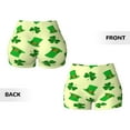 thumbnail image 5 of Yiaed St. Patrick's Day Print Women's Athletic Shorts Running Shorts Sporty Short High Waisted Elastic Workout Shorts for Yoga Gym Running & Sports -Small, 5 of 7