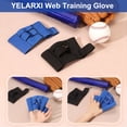 thumbnail image 4 of Uxcell Web Training Glove, 2 Pcs Mini Baseball Softball Training Glove Two-Finger Catchers Mitt for Golf-Sized Practice Balls, Blue-fitting (Hand-Eye Coordination/Ball Practice), 4 of 7