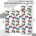 thumbnail image 5 of Monster Cartoon Truck White Pattern Teens Toddler Nap Mat with Pillow, Sleeping Mat Bag for Preschool Daycare 50"x20", 5 of 6
