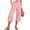 Pink, variant on sovlvnd on Clearance Plus Size Capris for Women Loose Wide Leg Pants High Waist Straight Pants Casual Pants Capris Pants for Women Dressy Casual