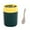 D, variant on Traveling Cup With Spoon Breakfast Cup Scalding Microwave Sealing Soup Cup Student Hand Water Cup