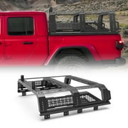 Modular Adjustable Full-size Pickup Roll bar Overland Bed Rack with Molle Panel For Chevrolet S-10/GMC Sonoma/Chevy Colorado/GMC Canyon/Ford Ranger/Jeep/Toyota Tacoma Tundra/Nissan Frontier Titan