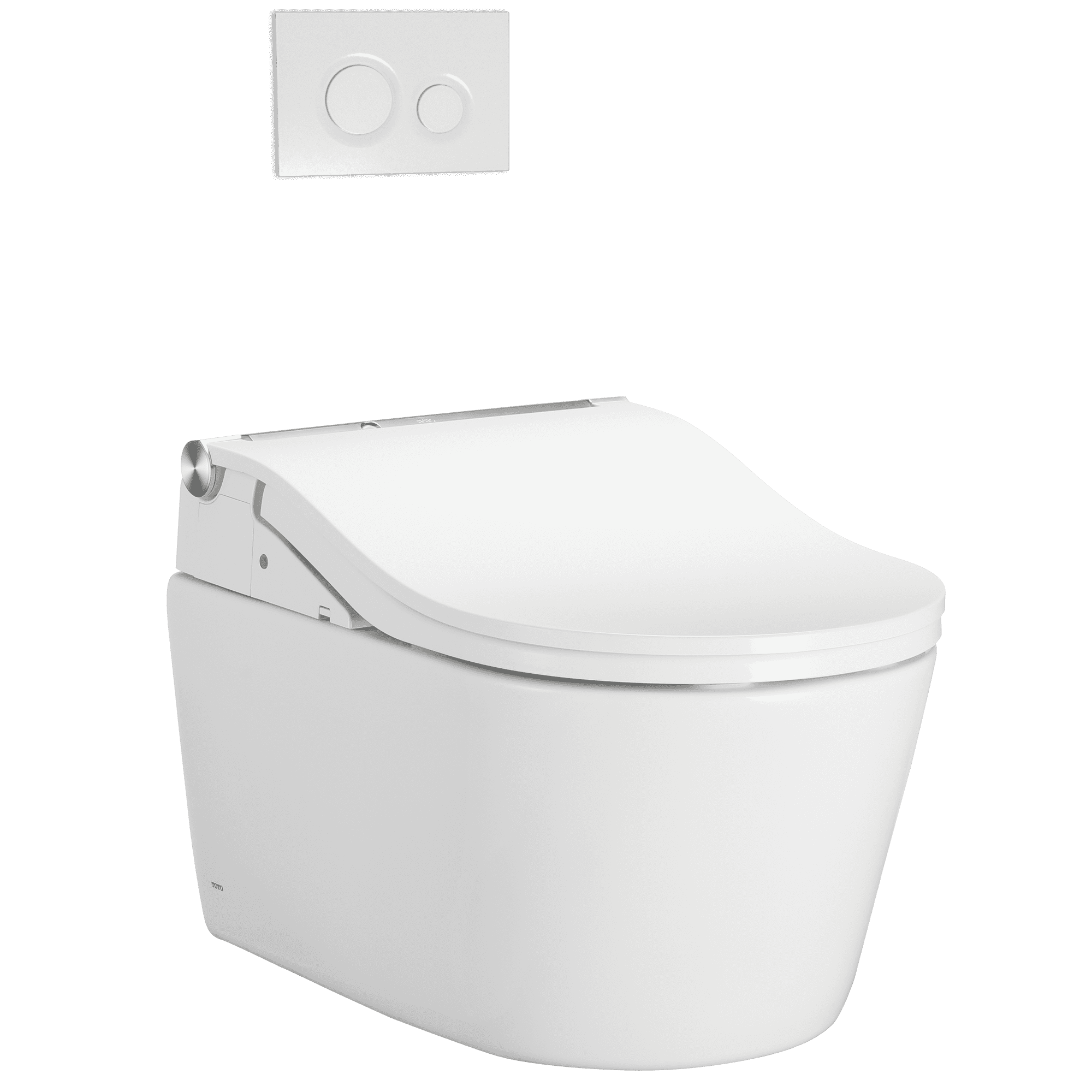 TOTO® RW WASHLET®+ Ready Electronic Bidet Toilet Seat with Auto Flush Ready Cotton White - SW4547AT60#01