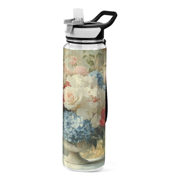 BZSMCE Sport Bottle Vibrant Bouquet Of Elegance Outdoor sports Water Bottle Size: 10.4x3in