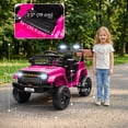 thumbnail image 3 of Qaba 12V Toddler Ride on Truck Car, Electric RC Car for Kids, Gift for Boys & Girls, Pink, 3 of 10
