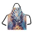 thumbnail image 2 of HATIART Art Ananas Brillance (Pas Réel) Modèle de Paillettes Tablier de Cuisine pour Hommes et Femmes Tablier de Bavoir Réglable avec Poches pour la Cuisson Cuisson Jardinage, 2 of 2