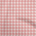 thumbnail image 1 of oneOone Silk Tabby Pink Fabric Houndstooth Craft Projects Decor Fabric Printed By The Yard 42 Inch Wide, 1 of 4