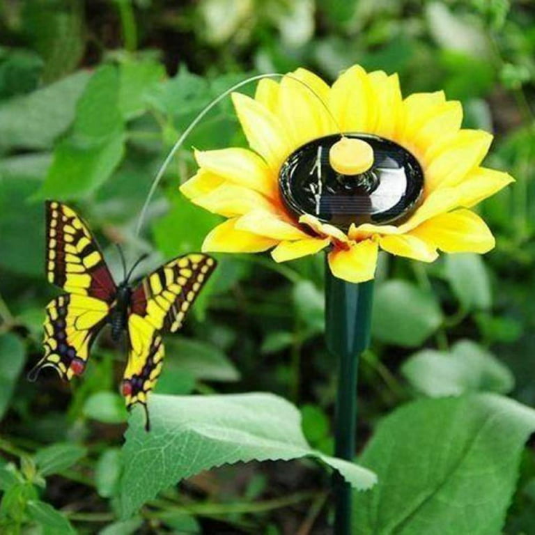 3 PCS Fluttering Solar Butterfly - Solar Garden Decor Flying Butterflies,  Butterfly Ornaments - Solar Yard Decor, Solar Powered Garden Ornaments