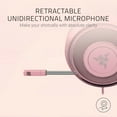 thumbnail image 7 of Razer Kraken Gaming Headset 2019: Lightweight Aluminum Frame - Retractable Noise Cancelling Mic - for PC, Xbox, PS4, Nintendo Switch - Quartz Pink, 7 of 7