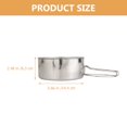 thumbnail image 2 of LEEYNEER Camping Kitchen Set Outdoor Camping 1 Set Silver Stainless Steel, 2 of 8