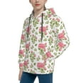 thumbnail image 2 of Sikiie Rose Flowers Youth Hoodie Sweatshirt Pullover Hooded Classic Casual Essentials Hoodiefor Boys Girls Kids -Large, 2 of 6