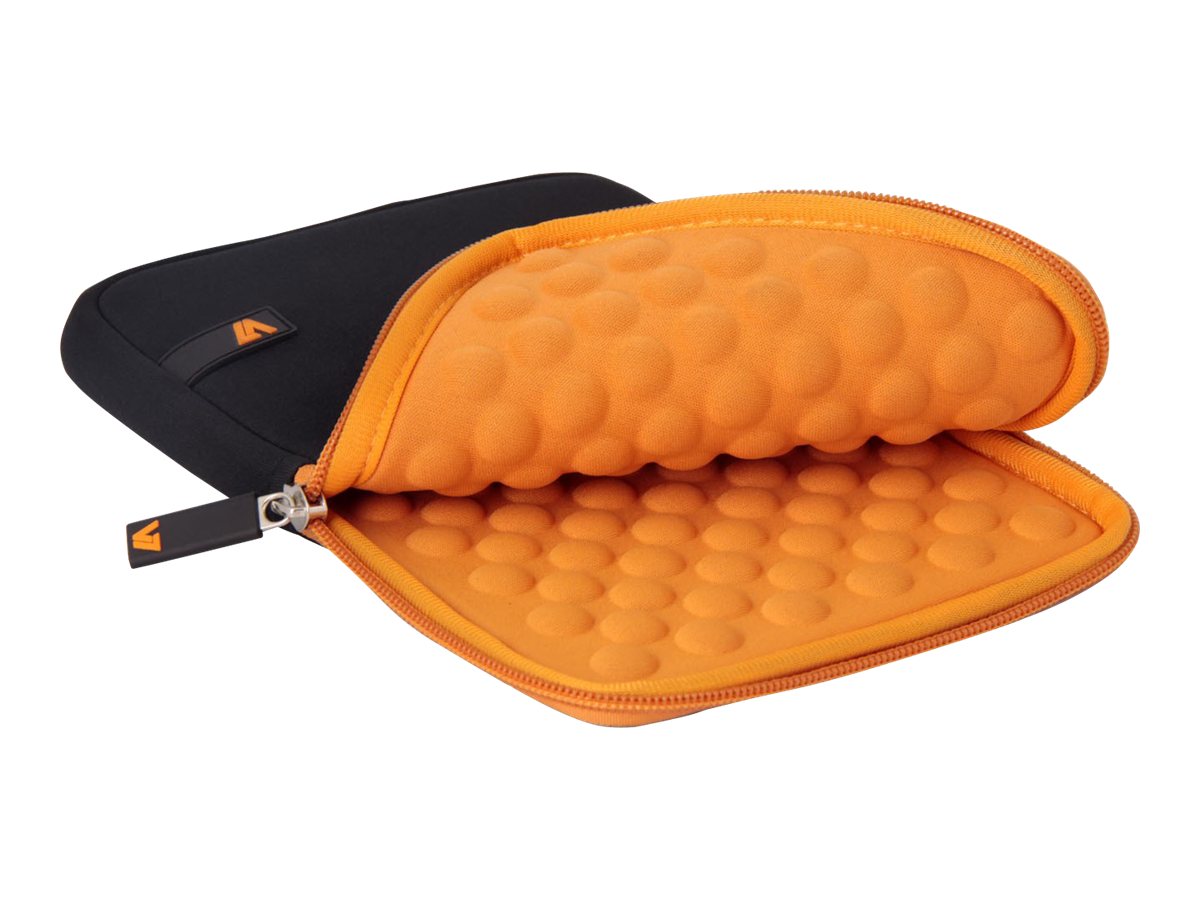 V7 Ultra Protective Sleeve - Protective sleeve for tablet - neoprene - black with orange accents - 7.9" - image 2 of 4